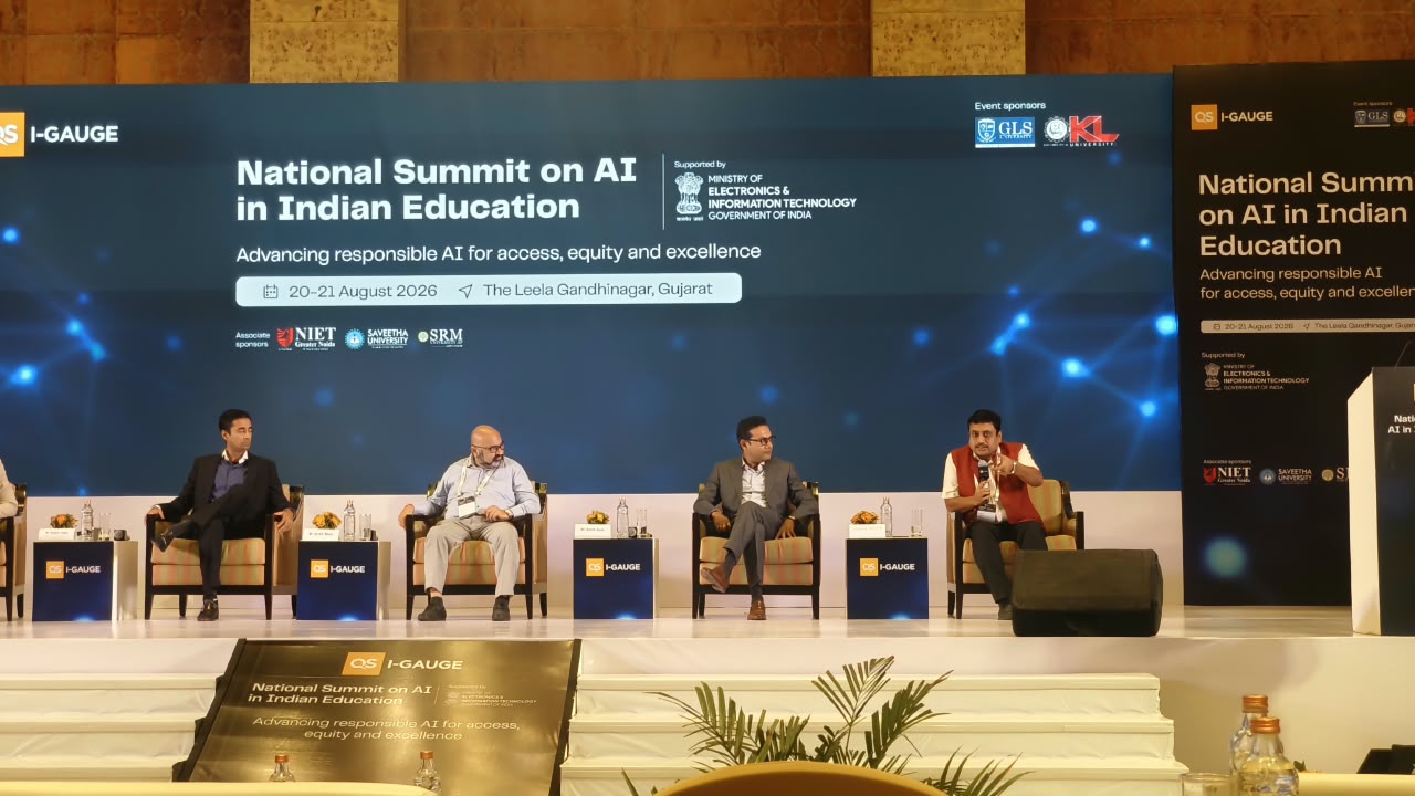 Archit Bhatt participating in AI education summit